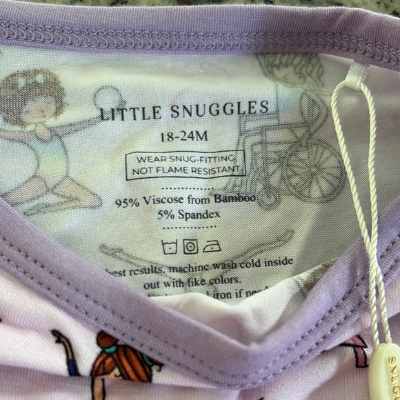 Little Snuggles Bamboo Gym Pajamas - Picture 3 of 8